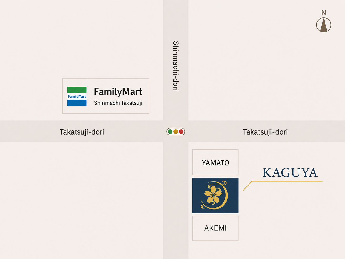 gallery hotel KAGUYA周辺マップ